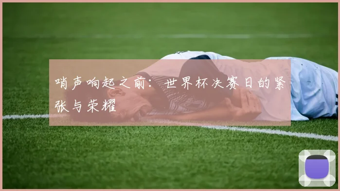 哨声响起之前：世界杯决赛日的紧张与荣耀